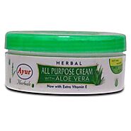 Ayur Herbal Aloe Vera All Purpose Cream, 80 gm Price, Uses, Side Effects, Composition - Apollo Pharmacy