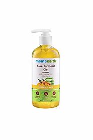 Buy MAMAEARTH Unisex Aloe Vera Gel From 100% Pure Aloe Vera Plant For Face, Skin & Hair With Turmeric & Vitamin E 300...