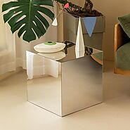 Minimalist Square Mirrored Coffee Table – Lireeco Home&Gift