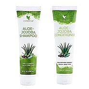 Forever Living Aloe-Jojoba Shampoo and Conditioning Rinse Twin Pack