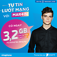 Gói cước 3G Martin Garrix Vinaphone 3.2GB data