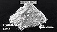 Differences between Hydrated lime and Quicklime | Sodimate