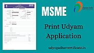 Print Udyam Application - Online Process to Print Udyam Application