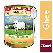 Buy PATANJALI Ghee Jar, 750 ml with Free Steel Spoon Online at Low Prices in India | PATANJALI Ghee Jar, 750 ml with ...