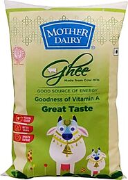 MOTHER DAIRY Pure Healthy Cow Ghee 1 L Pouch Price in India - Buy MOTHER DAIRY Pure Healthy Cow Ghee 1 L Pouch online...