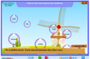 Verb Bubble Trouble Game for Grade 3 | Turtlediary.com