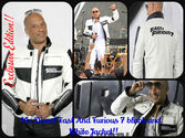 Vin Diesel Fast And Furious 7 Premiere black and white Jacket
