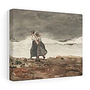 Danger (ca. 1883–1887) by Winslow Homer – Stretched Canvas