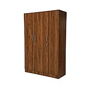 Buy Tartan 2 Door Wardrobe with Mirror & Drawer | Wakefit