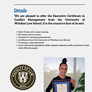 Executive Certificate in Conflict Management | Stitt Feld Handy Group | Visual.ly