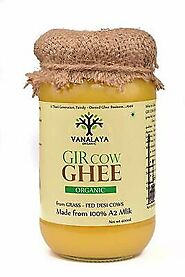 Details about  Vanalaya Organic A2 Desi Gir Cow ghee from A2 Milk Prepared Bilona 400Ml |F.S