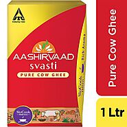Buy Aashirvaad Svasti Pure Cow Ghee 1L Ceka online at best price - ITC Store – ITC eStore