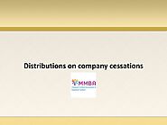 Distributions on company cessations