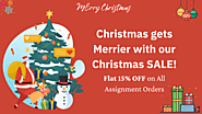 Christmas gets Merrier with our Christmas Sale! Avail 15% OFF on All Assignments!