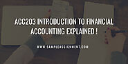 ACC203 Introduction to Financial Accounting Explained !
