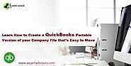 How to Create and Open Portable Company File in QuickBooks Desktop?