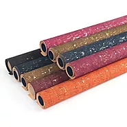 Rainbow Cork Fabric - Biodegradable Fabric