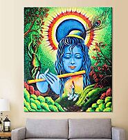 Radha Krishna Paintings - Buy Krishna Painting Online India - pisarto.com