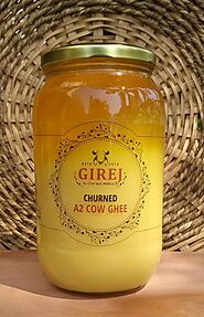 Girej Desi Gir Cow A2 Cultured Ghee 1000ml – FarmerStory - Organic, Natural & Eco-Friendly