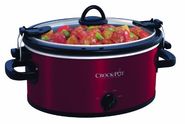 Crock-Pot SCCPVL400-R 4-Quart Cook and Carry Slow Cooker, Red Stainless Steel