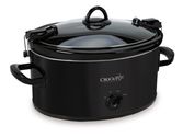 Crock-Pot SCCPVL600-B Cook 'N Carry Oval Manual Slow Cooker, 6-Quart, Black