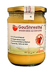 Goushresth A2 cow ghee Prepared by Bilona Handchurned Method