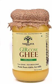 Vanalaya Gir cow Ghee 200 ml Glass Bottle Price in India - Buy Vanalaya Gir cow Ghee 200 ml Glass Bottle online at Fl...