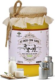 Vanalaya A2 Desi Cow Ghee 100% Pure and natural made from bilona method 500 ml Glass Bottle Price in India - Buy Vana...