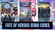 Fate Of Versus Senki Codes 2021 December - 𝕃𝕀𝕆ℕ𝕁𝔼𝕂