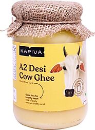 13% OFF on Kapiva A2 Desi Ghee (Helps Reduces Joint Pain and Improves Heart Functioning) - 500ml Ghee 500 ml Glass Bo...