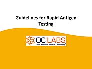 Guidelines for Rapid Antigen Testing