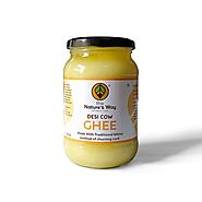 Buy Pure Hand-churned Desi Cow Ghee in india | A2 Ghee | Vedic Ghee – The Natures Way