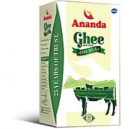 Ananda Gopaljee Ananda Cow Ghee Tetra Pack, 1L