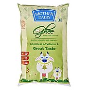 Mother Dairy Pure Cow Ghee : 1 Litre – Regular Needs – Sabse Sasta Bazaar