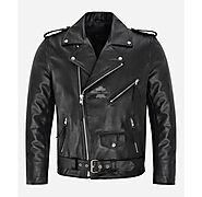 Mens Brando Biker Jacket Motorbike Genuine Cowhide Leather Mens Perfecto Motorbike Classic Biker Fashion Leather Jacket