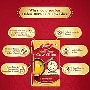 Dabur 100% Pure Cow Ghee | Improves Digestion and Boosts Immunity -1L