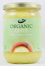 Dabur Pure Organic Ghee- Gras Fed Organic Cow Ghee I Certified I Traditional Indian Recipe from 100% Certified Organi...