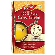 Amazon - Buy DABUR 100% Pure Cow Ghee , Improves Digestion and Boosts Immunity -1L at Rs 475 - AllTrickz