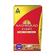 Website at https://cashkaro.com/aashirvaad-svasti-pure-cow-ghee/CKS-Grocery-000019