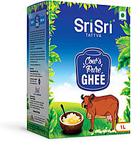 Sri Sri Ayurveda Cow's Pure Desi Ghee 1 L by Sri Sri Ayurveda - Shop Online for Beauty in New Zealand