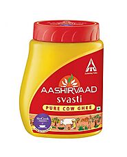 Buy Aashirvaad Svasti Pure Cow Ghee from Freshlist Chennai's best online supermarket, Delivering at your doorstep fro...