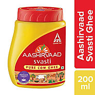 Aashirvaad Svasti Pure Cow Ghee Price 200ml | Online Grocery Delivery Near Me