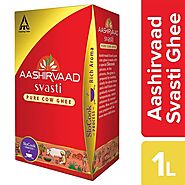 Aashirvaad Svasti Pure Cow Ghee - CEKA - 1Ltr