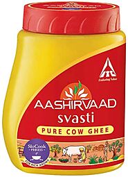 Aashirvaad Svasti Pure Cow Ghee 500ml – Chola Mart