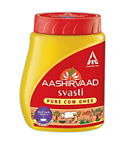 Aashirvaad Svasti Pure Cow Ghee, 1 Ltr (ആഷിർ‌വാദ് സ്വസ്തി പ്യൂർ പശു നെയ്യ്) - Limit Price