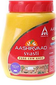 Aashirvaad Svasti Pure Cow Ghee 1 L Plastic Bottle