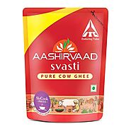 AASHIRVAAD SVASTI PURE COW GHEE 100ML - Tranquil Super Mart