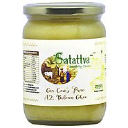 Buy Satattva Gir Cow A2 Ghee 500 ML online with Free Delivery all over India