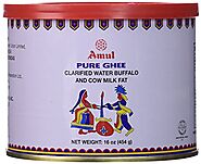 Amul Pure Ghee Clarified Water Buffalo and Cow Milk Fat, 16 Ounce