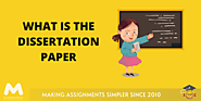 All You Need to Know About Dissertation Paper